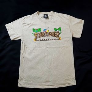 Thrasher Magazine Sand Color Tiki Graphic Tee